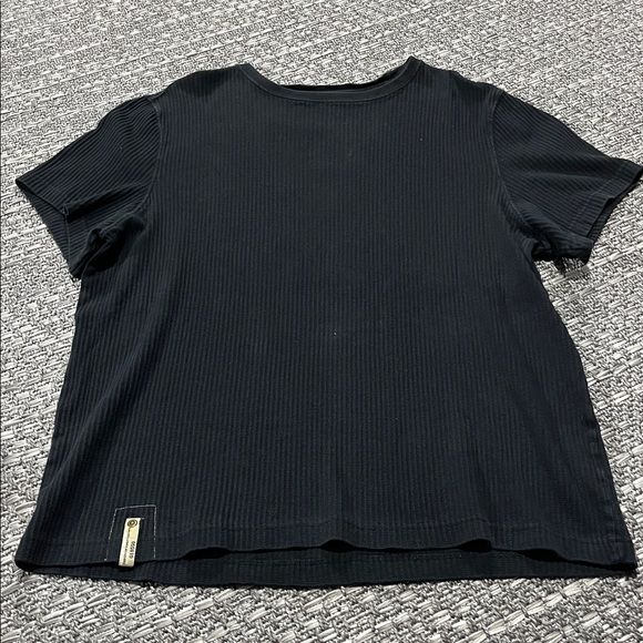 Point Zero | Men’s Black Ribbed Muscle Shirt - Picture 2 of 10